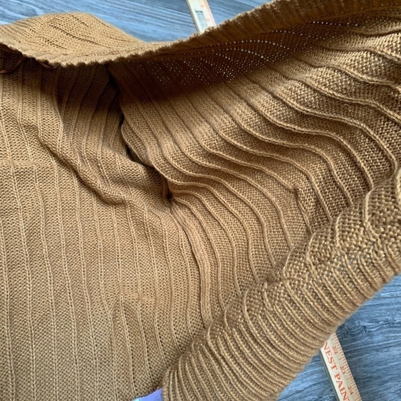 New with flaws open front layering piece cardigan gold sweater XL - Picture 5 of 14